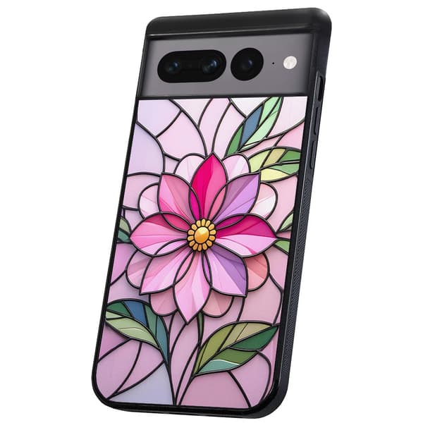 Google Pixel 7A - Deksel/Mobildeksel Glass Flower