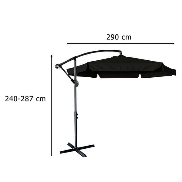 Parasoll - 290 cm - Black