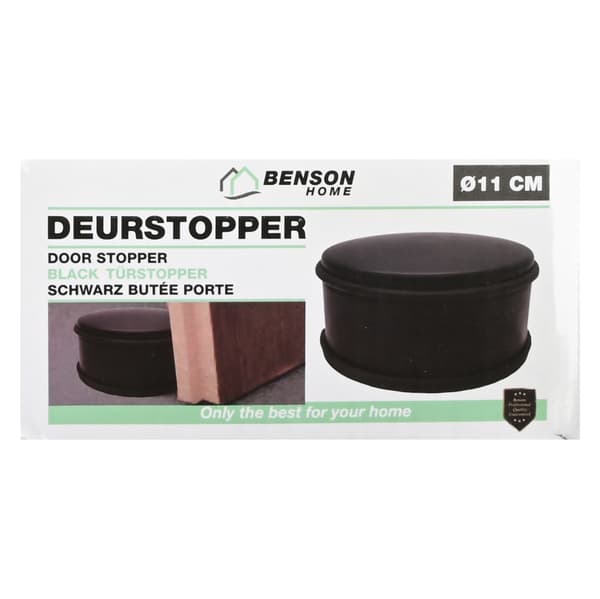 Dørstopper Ø11 cm svart