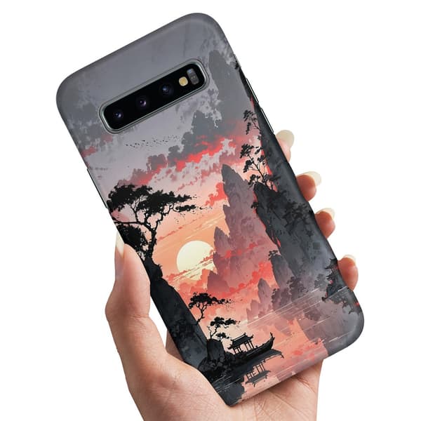 Deksel / Mobildeksel til Samsung Galaxy S10 Plus - Sunset
