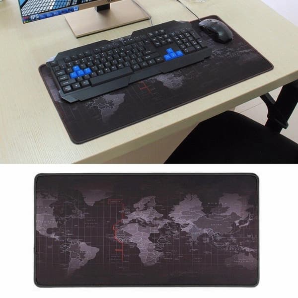 Musemåtte Stor - Gaming - 60x30cm – Verdenskortet