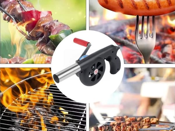 Håndblæser til grill - Kraftig manuel blæser til grill og bål