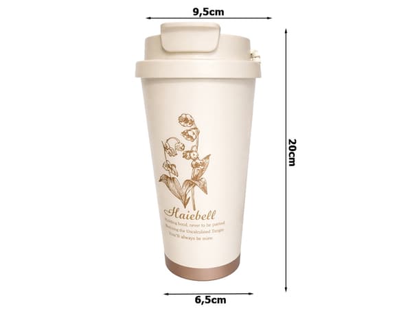 Termosmugg 530 ml med sugrör