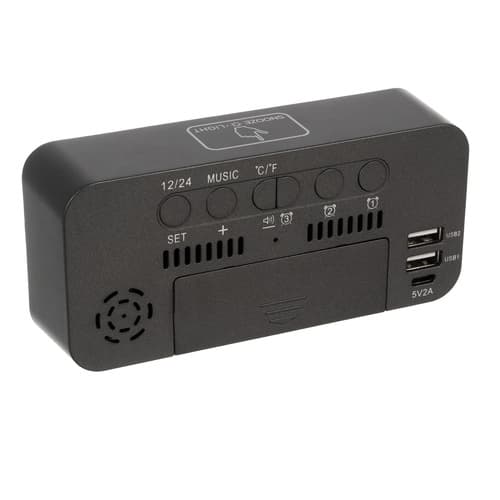 Digital Vekkerklokke Bluetooth - Termometer & musikk