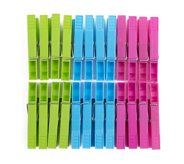 Klesklyper plast 24 stk