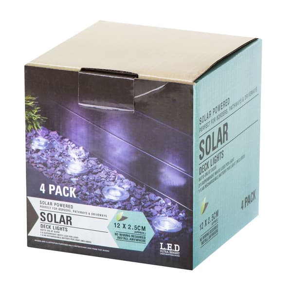 LED-puutarhavalaisin - Aurinkokenno - 4 kpl