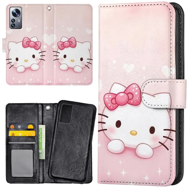 Xiaomi 12 Pro - Lommebok Deksel Kitty