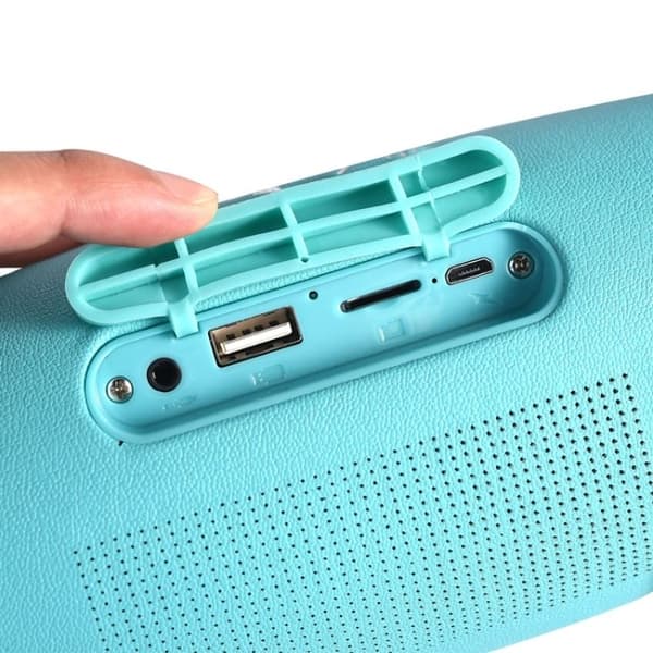 Bluetooth Högtalare med LED - Trådlös - Svart