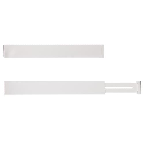 Justerbar Opdeler til Skuffe - 42-56 cm - Vit - 8-Pack