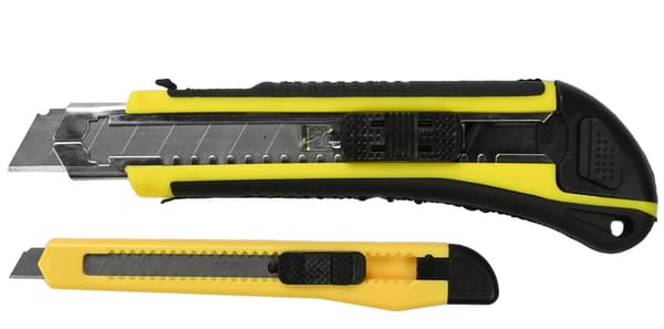 Brytebladknivsett 9 og 18 mm + 6 blader