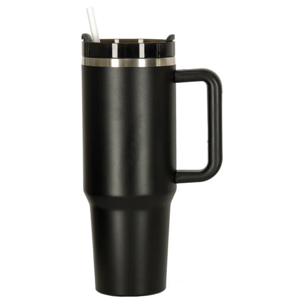 Termosmuki kahvalla - 1200 ml - Musta