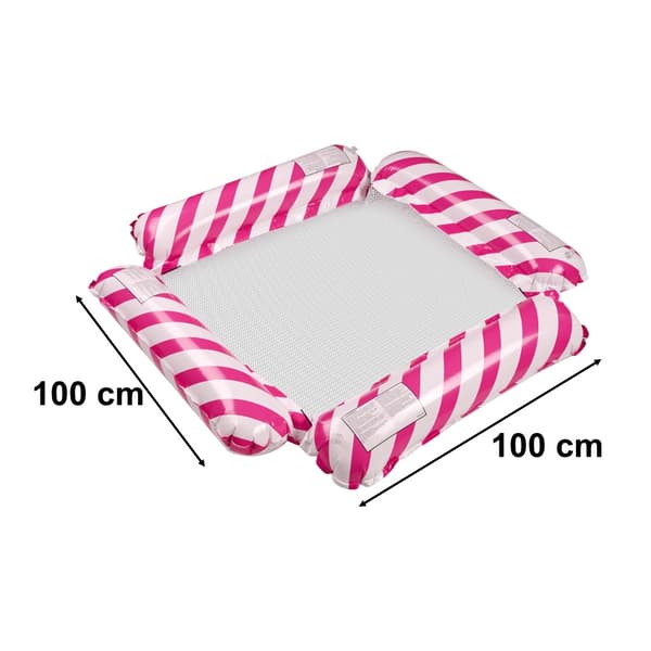 Oppustelig stol flydende pink