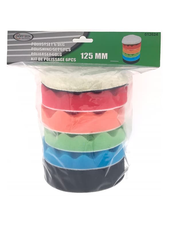 Poleringssæt 6 dele Ø125 mm