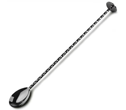 Baarilusikka Deluxe Musta 28 cm