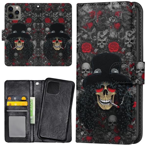 iPhone 14 Pro - Lommebok Deksel Slash Skull