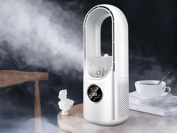 Tårnventilator - Bladløs ventilator med luftfugter