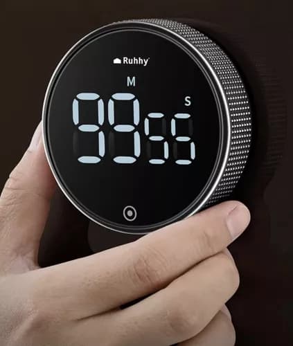 Digital Timer med Magnet & LCD-display - Kökstimer - 2-Pack