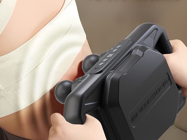 Kropsmassager - 4 hoveder, 20 styrkeniveauer, 6 pulsprogrammer, USB