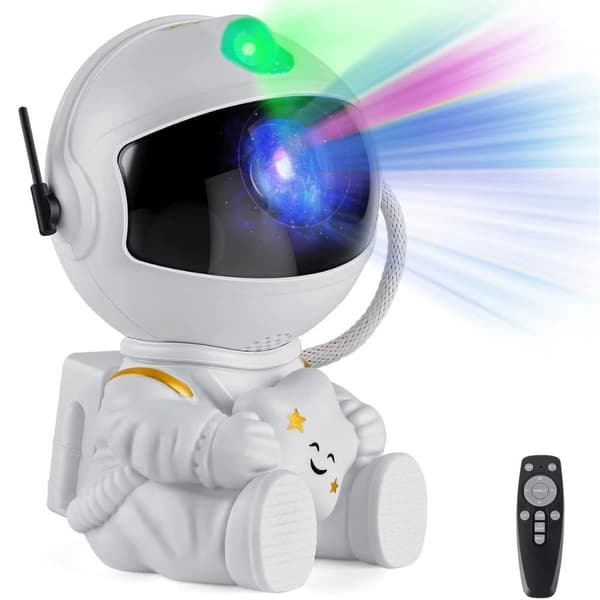 Romprojektor astronaut - Laser LED med fjernkontroll
