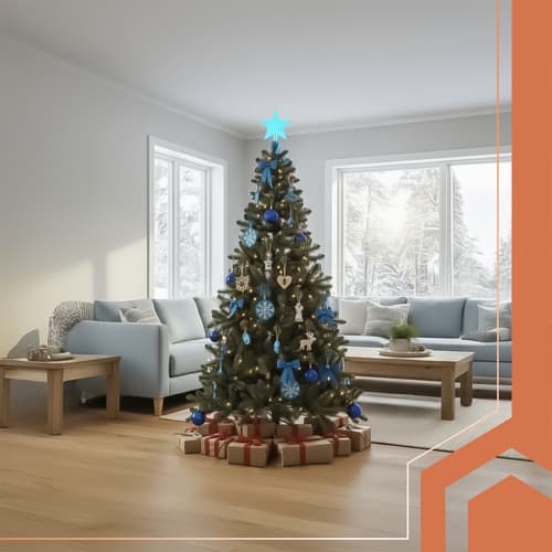 Julgran 2,1 m - Med täta barr
