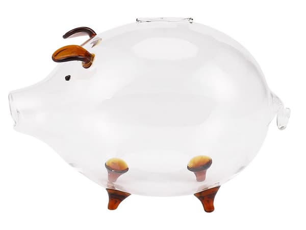 Spargris glas stor