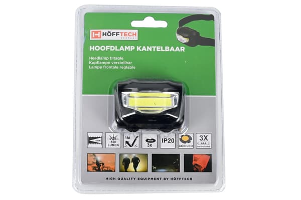 Hodelykt 3 W COB vinkeljusterbar