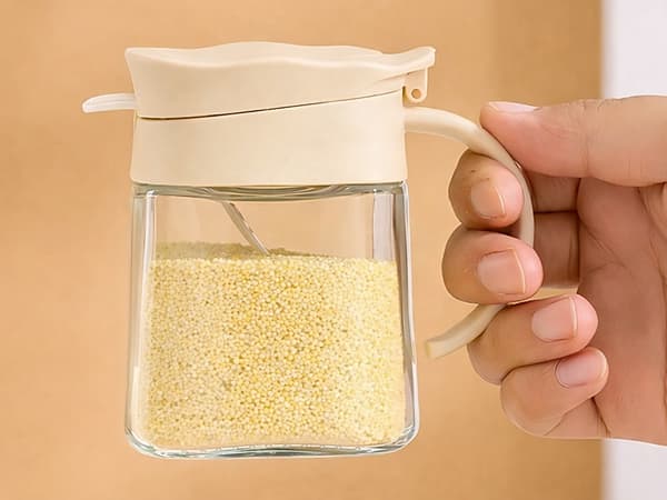 Krydderiglas 300 ml med ske