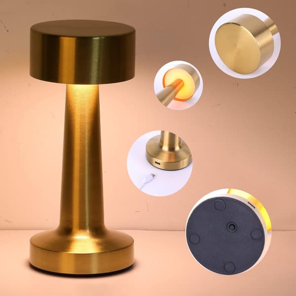 Trådløs LED Lampe med Dæmper & Touch - 1200mAh