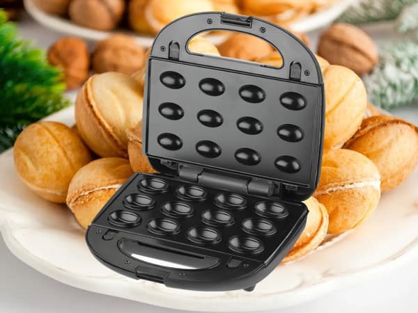 Smørbrød-/vaffeljern 6-i-1 - Utskiftbare plater 850 W