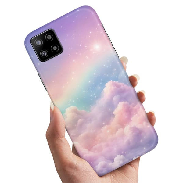 Deksel / Mobildeksel til Samsung Galaxy A22 5G - Rainbow Clouds