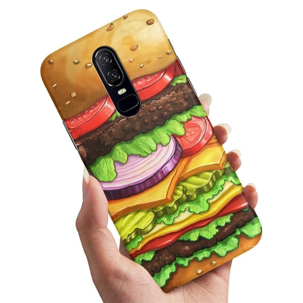 Deksel / Mobildeksel til OnePlus 8 - Hamburger