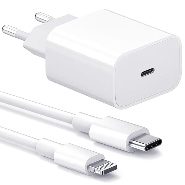 Lader til iPhone - Hurtiglader - Adapter + Kabel 20W USB-C - 10-Pack iPhone