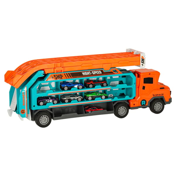 Leksaksbil Biltransport - Orange