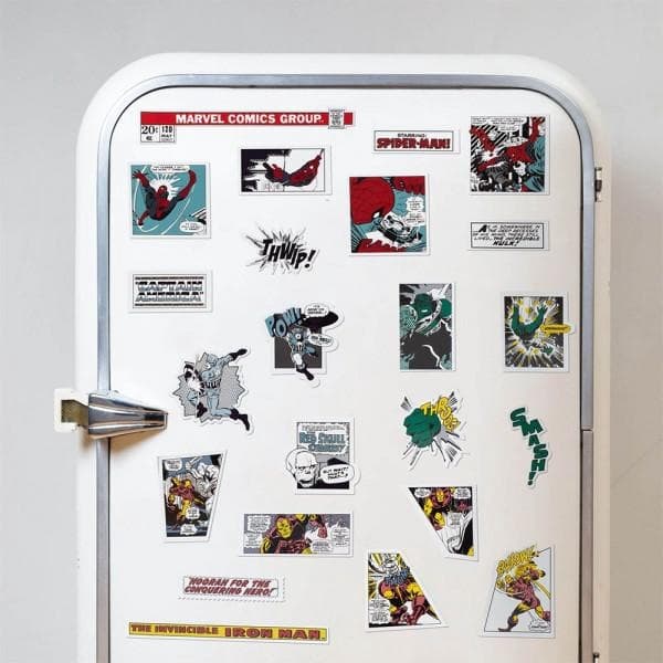 23-Pack - Marvel Kylskåpsmagneter - Spider-man, Iron Man m.m.