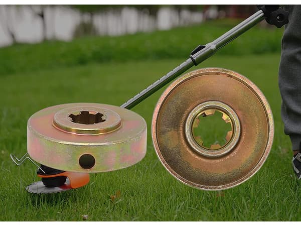 Shims fästringe til fastgørelse af buskrydderblade