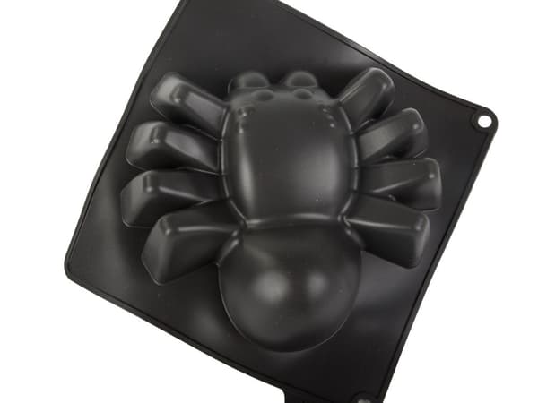 Edderkoppekageform stor silikone til halloween