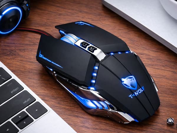 Trådløs gamingmus USB RGB LED