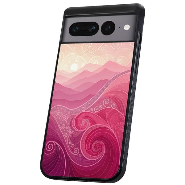 Google Pixel 7A - Deksel/Mobildeksel Pink Hills