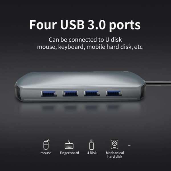 USB-C / Thunderbolt 3 - USB 3.0-Hub - Macbook HDMI & Kortleser