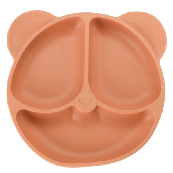 Børneservice Silikone - 4 dele - Orange
