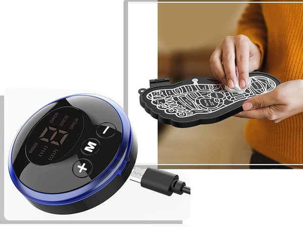 Fodmassage måtte EMS - Elektrisk cirkulationsstimulator