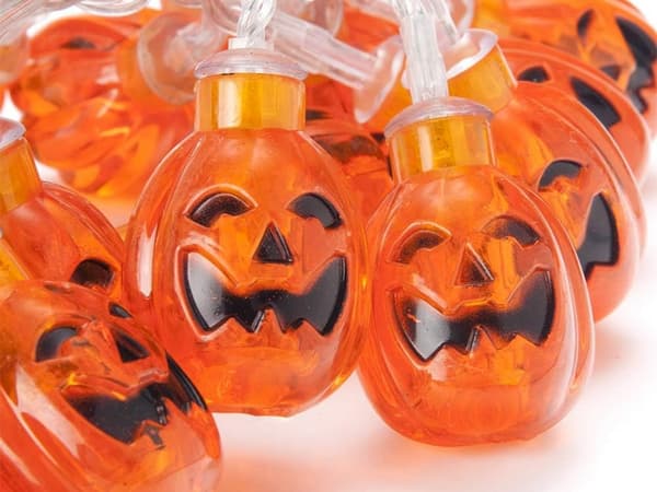 10 led halloween hängdynam 200cm belysning dynam dekoration