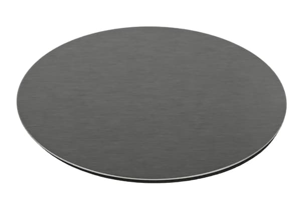 Glasbrikker sølv rustfrit stål 10 cm 6 stk med holder