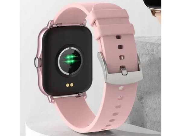 Smartklokke dame herre gummirem sport Bluetooth-samtale rosa