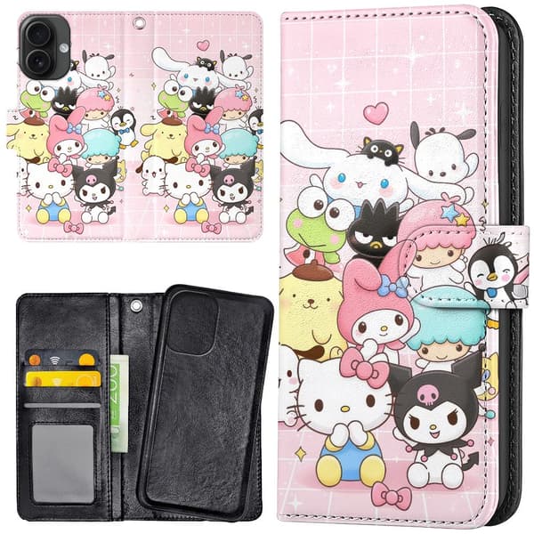 iPhone 16 Plus - Lommebok Deksel Sanrio Kitty
