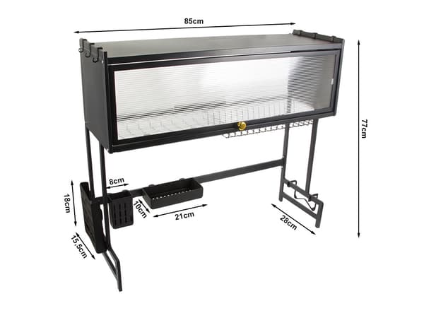 Tallrikstork 85 cm - Diskställ med glas- och koppställ
