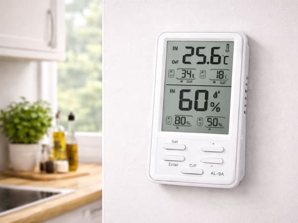 Väderstation LCD termometer hygrometer trådlös