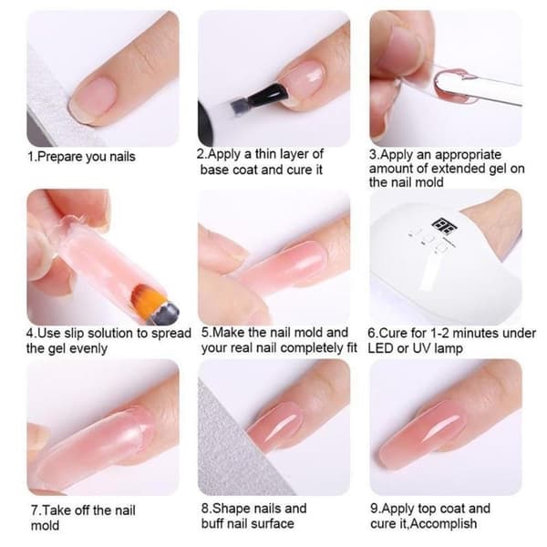 Poly Builder Gel Kit UV-lampulla Kynsille / Polygel Nail Art