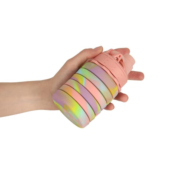 Vandflaske Sammenklappelig - 500 ml - MultiColor