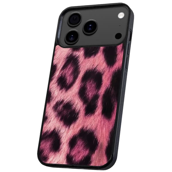 iPhone 17 / 18 Pro Max - Deksel/Mobildeksel Pink Leopard